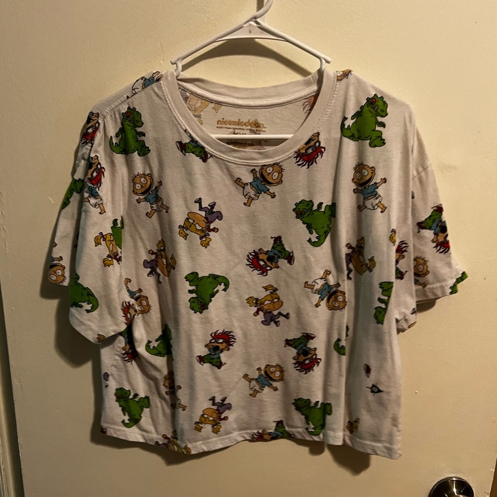 Rugrats woman crop top 100%cotten